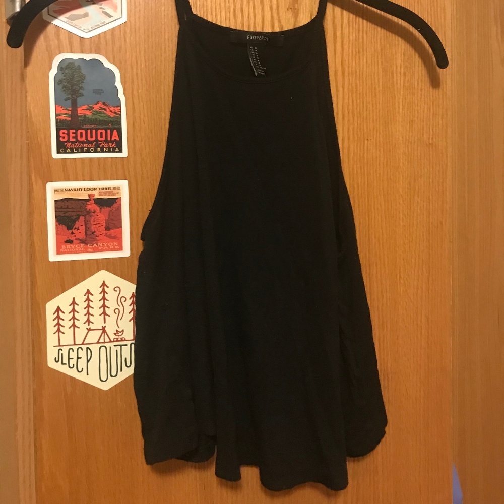 Black tank top